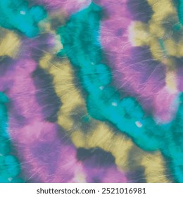 Tie Dye Spot Print. Tie Dye Spot Spot. Neon Dark Print. Dirty Paint Texture. Seamless Dyed Circle. Green Curve Splatter. Mark Tie Dye Batik. Vector Old Paint Background. Splash Black Spatter.