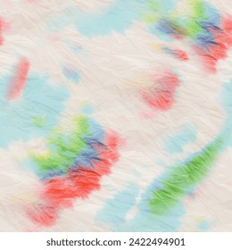 Tie Dye Stripe Paint. White Watercolor Paint. Vector Grunge Background. Seamless Tie Dye. Rainbow Vector Paint. Dirty Stripe Shibori. Stripy Repeat Batik. Pastel Stripe Tye Dye. Rainbow Dyed Print.