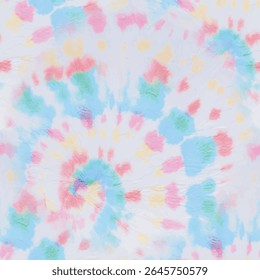 Tie Dye Stripe Shirt. Seamless Tie Dye. Vector Repeat Peace. Pastel Stripy Paint. Seamless Dyed Batik. Brush Watercolor Paint. Stripy Grunge Background. Dirty Endless Tie Dye. Rainbow Vector Texture.