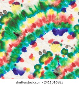 Tie Dye Stripy Paint. Rainbow Vector Paint. Pastel Stripe Texture. Brush Watercolor Paint. Seamless Tie Dye. Abstract Mark Print. Dirty Endless Tie Die. Stripe Grunge Background. Splash Tiedye Batik.