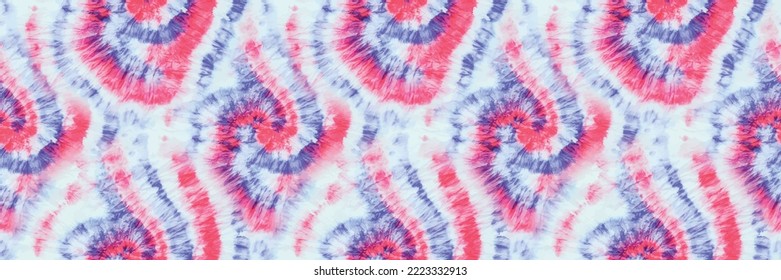 Tie Dye Stripy Shirt. Red Blue Vector Paint. Stripe Tye Dye. Red Watercolor Paint. Stripe Line Batik. American Brush Texture. Vector Tie Dye Background. Seamless Tiedye Pattern. Abstract Flag Batik