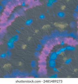 Tie Dye Swirl Print. Green Swirl Tie Dye. Spiral Blue Circle. Abstract Dark Fabric. Blue Dyed Print. Tie Dye Curve Circle. Black Vector Texture. Paint Old Boho Background. Circle Tie Dye Batik.