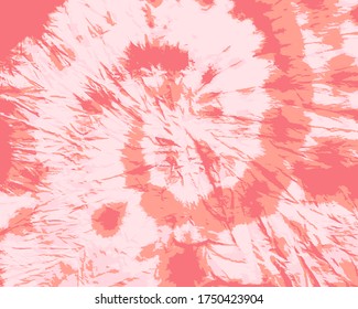 Tie Dye Swirl Vector. Bohemian Flower. Lilac Ink Fashion. Psychedelic Dip Dyed Ornament. Orchid Smoke Painting. Watercolor Brush Paint. Pink Hypnotic Spiral. Rose Quartz Urban Design.