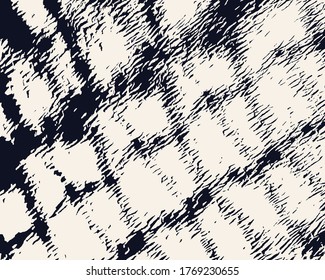 Tie Dye Vector. Bohemian Art. Blue Modern Batik. Indigo Fabric Print. Washed Effect.  Textile Print. Indigo Ink Chinese Art. Denim Boho Geo Pattern. Tie Dye Colorful.