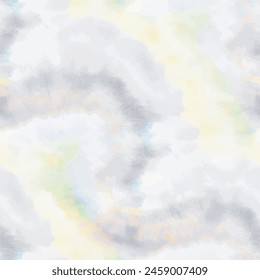 Tie Dye Vector Boho. Colorful Fabric Pattern. Tye Vector Culture. Blue Shirt Watercolor. Seamless Grunge Swirl. Grey Tie Dye Swirl. Yellow Green Tie Dye. Yellow Blue Print. White Vector Background.