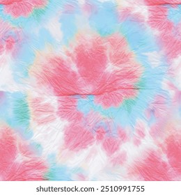 Tie Dye Vector Boho. Pastellstreifenfarbe. Nahtlose Bindefärbung. gestreifter Grunge-Hintergrund. Regenbogenstreifenkultur. Stripy Tiedye Print. Pinselstripe Krawattenfarbe. Nahtloser gefärbter Druck. Weiße Hintergrundfarbe.