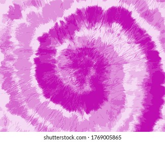 Tie Dye Vector. Boho Pattern. Tie Dye Design. Pink Batik Brush. Bohemian Art. Tie Dye. Washed Effect. Modern Batik. Rose Indonesian Pattern. Space Dyed Fabric. Magenta Shirt Print.