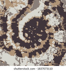 Tie dye Vector. Ethnic Background. Brown Craft Art Decoration. Brown Summer Fashion. Tie Dye Design. Boho Fashion. Vector Ornament. Tie Dye Colorful. Space Dyed Fabric.