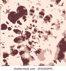 Tie dye Vector. Ethnic Print. Red Artistic Ornament. Pastel Ink Textured. Tie Dye Print. Bohemian Art. Vector Shirt Print. Tie Dye Circle. Boho Fashion. Batik Brush.
