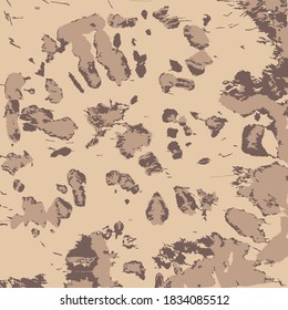 Tie dye Vector. Ethnic Texture. Chocolate Craft Art Shirt Print. Brown Summer Fashion. Tie Dye Design. Boho Fashion. Vector Fabric Print. Tie Dye Spiral. Space Dyed Fabric.