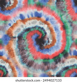 Tie Dye Vector. Gradient Soft Repeat. Spiral Seamless Tiedye. Rainbow Tiedye Pattern. Tie Dye Swirl. Multi Color Swirl Pattern. Pink 1960 Texture. Tshirt Music Paint. Spiral Unicorn Watercolor
