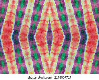 Tie Dye Vektorfarbe. Pastellfarben-Streifen. Abstrakter Stoffdruck Tie Dye. Streifen Dyed Print. Aquarellfarbe. Abstrakter Regenbogen-Druck. Stripy Brush Textur. Dirty Endless Tie Dye. Vektorgrunge-Hintergrund.