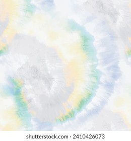 Pintura del vector del tinte de los neumáticos. Tinta de franja sin inconvenientes. Acuarela de Camisas Azules. Swirl Amarillo Gris. Grunge blanco amarillo gris. Bañera Azul Sin Marea. Batik azul vectorial. Textura de la franja del pincel de fondo del tinte amarillo.