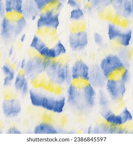 Tie Dye Vector Paint. Tie Dye Swirl Circle. Circle Tie Dye Batik. Blue Tie Dye Curve. Dyed Flag Print. Seamless Dyed Pastel. Spiral Blue Circle. Blue Yellow Pattern. Vector Old Round Pattern.