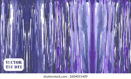Tie Dye Vector Pattern.  Geometric Zebra Stripes Abstract Background. Watercolor Seamless Digital Ikat Texture.  Textile Gradient. Brush Stroke Animal Skin Repeat Print.  Blue and Indigo Africa Lines.