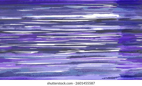 Tie Dye Vector Pattern.  Textile Gradient. Brush Stroke Animal Skin Repeat Print.  Africa Lines. Blue and Indigo Geometric Zebra Stripes Abstract Background. Watercolor Seamless Digital Ikat Texture. 