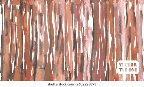 Tie Dye Vector Pattern.  Watercolor Digital Ikat Texture.  Geometric Zebra Stripes Abstract Background. Textile Gradient. Brush Stroke Animal Skin Repeat Print.  Gold Brown Africa Lines.