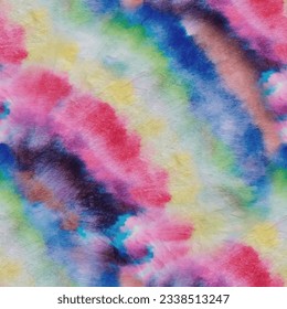 Tie Dye Vector. Rainbow 1960 Texture. Abstract Blue Pattern. Seamless Tie dye. Seamless Fabric Print. Tie Dye Swirl. Multi Color Swirl Background. Rainbow Tie dye Pattern. Vector Stripe Watercolor Art