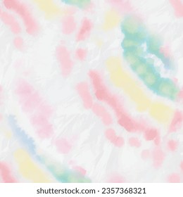 Tie Dye Vector. Seamless Soft Pattern. Tie Dye Swirl. Blue Color Swirl Background. Red 1960 Tye Dye. Spiral Seamless Tiedye. 1970s Peace Round. Rainbow Tiedye Pattern. Spiral Rainbow Watercolor