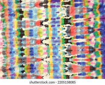 Tie Dye Vector Shirt. Dirty Stripe Pattern. Background Paint. Stripy Dyed Print. Pastel Stripe Paint. Color Abstract Peace. Abstract Fabric Pattern. Vector White Tie Dye. Stripy Grunge Ink Background
