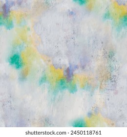 Tie Dye Vector Shirt. Seamless Tie Dye Print. Gray Shirt Watercolor. Yellow Brush Tie Dye. Colorful Spiral Pattern. Yellow Grey Print. White Vector Background. Blue Grunge Swirl. Die Endless Pattern.