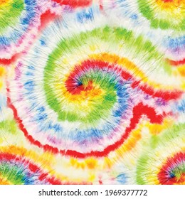 Tie Dye Vector Swirl. Seamless Tiedye Pattern. Rainbow Tiedye. Spiral Tie Dye Swirl. Green Tie Dye Pattern. Red Tye Die Color Swirl Pattern. Bright Tie Dye. Tiedye Batik. Vector Tye Die 1960 Pattern