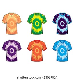 Tie Dye V-Neck Shirts