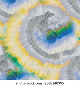 Tie Dye Yellow Art. Vector Dye Background Japanese Tiedye Texture. Yellow Grey Print. Blue Swirl Watercolor. Blue Vector Shirt. Brush Yellow Pattern. Gray Seamless Print. Gray Vector Green Grunge.