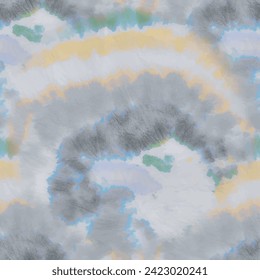 Tie Dye Yellow Boho. Blue Vector Shirt. Blue Yellow Brush Tie Dye. Vector Blue Batik. Seamless Stripe Tie Dye. Gray Swirl Background. Green Yellow Pattern. Gray Seamless Batik. Yellow Dye Background
