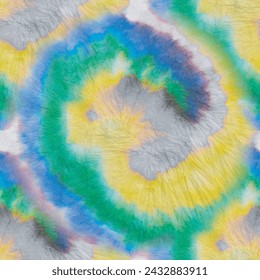 Tie Dye Yellow Paint. Vector Dyed Print. Brush Stripe Shibori. Yellow Dye Background Blue Shirt Watercolor. Blue Vector Swirl. Gray Yellow Green Tie Dye. Gray Seamless Shirt. Abstract Grunge Tie Dye.