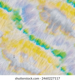Tie Dye Yellow Shirt. Blue Swirl Watercolor. Grey Grunge Shirt. Seamless Tie Dye Shirt. Seamless Stripe Texture. Yellow Brush Grunge. White Vector Background. Tye Stripe Culture. Vector Grey Print.
