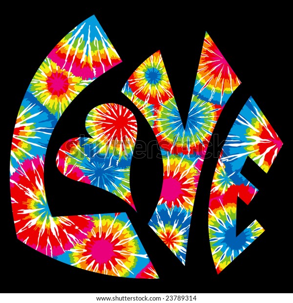 Download Tie Dyed Love Symbol Stock Vector (Royalty Free) 23789314
