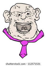Tie elegant face expression
