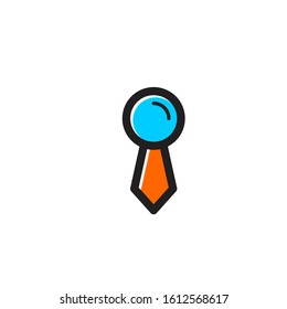 tie find logo design template sign
