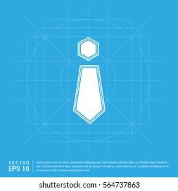 Tie flat design