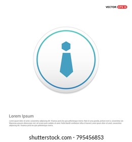 Tie flat design White Background icon template