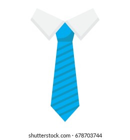 Tie flat icon, business and necktie, vector graphics, a colorful solid pattern on a white background, eps 10.