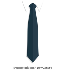 Tie flat icon illustration isolated vector sign symbol