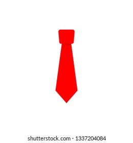 Tie flat icon illustration isolated on white background