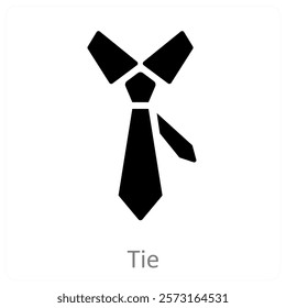 Tie and formal icon concept