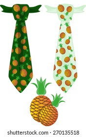 tie with fruit for a Hawaiian party