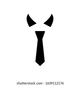 tie glyph vector icon - ui icon vector