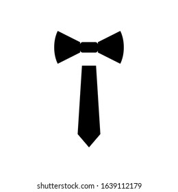 tie glyph vector icon - ui icon vector