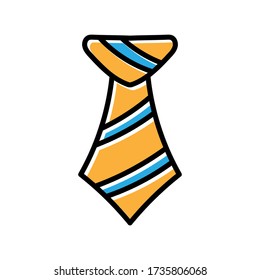 tie hand drawn icon vector design