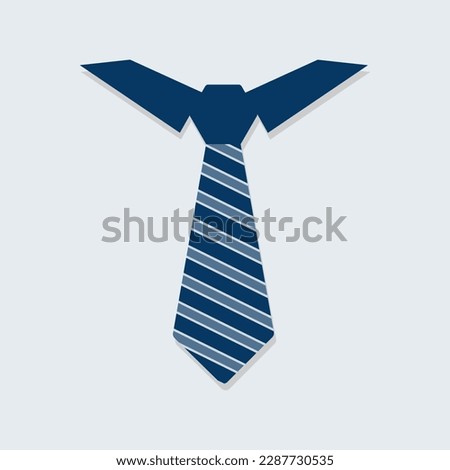 Tie Icon. Attractive and Faithfully Designed Necktie. Vector illustration