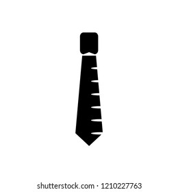 Tie icon Black tie with holes