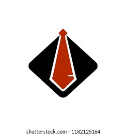 Tie icon for brand logo, simple and elegant