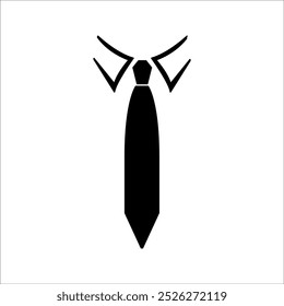 Tie icon. Ceremonial wardrobe accessory. Symbol of official business, political and business meetings.