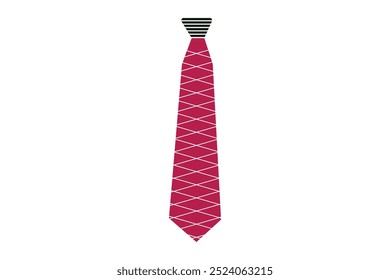 Tie icon design. Necktie icon design on white background. Tie colorful design. Necktie fashion concept. Vector illustration.