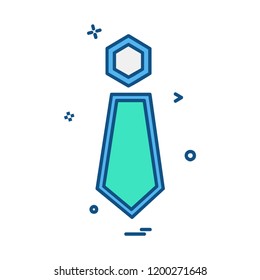 Tie icon design vector